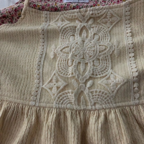 Anthropologie Tops - Anthropologie Cream Camisole with Intricate Lace Detail